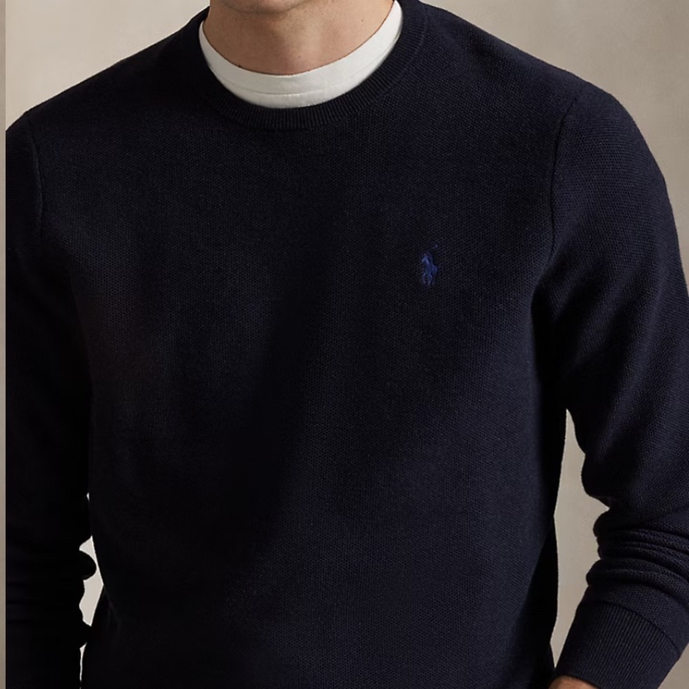 Ralph Lauren Men's Dark Blue Crewneck Sweater